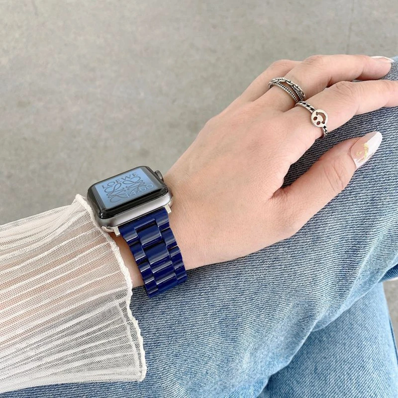 Candy Strap For Apple Watch band 44mm 40mm 41mm 45mm 38/42mm emovable link bracelet iwatch series 9/8/7/SE 6 5 4 3 ultra 2 49mm