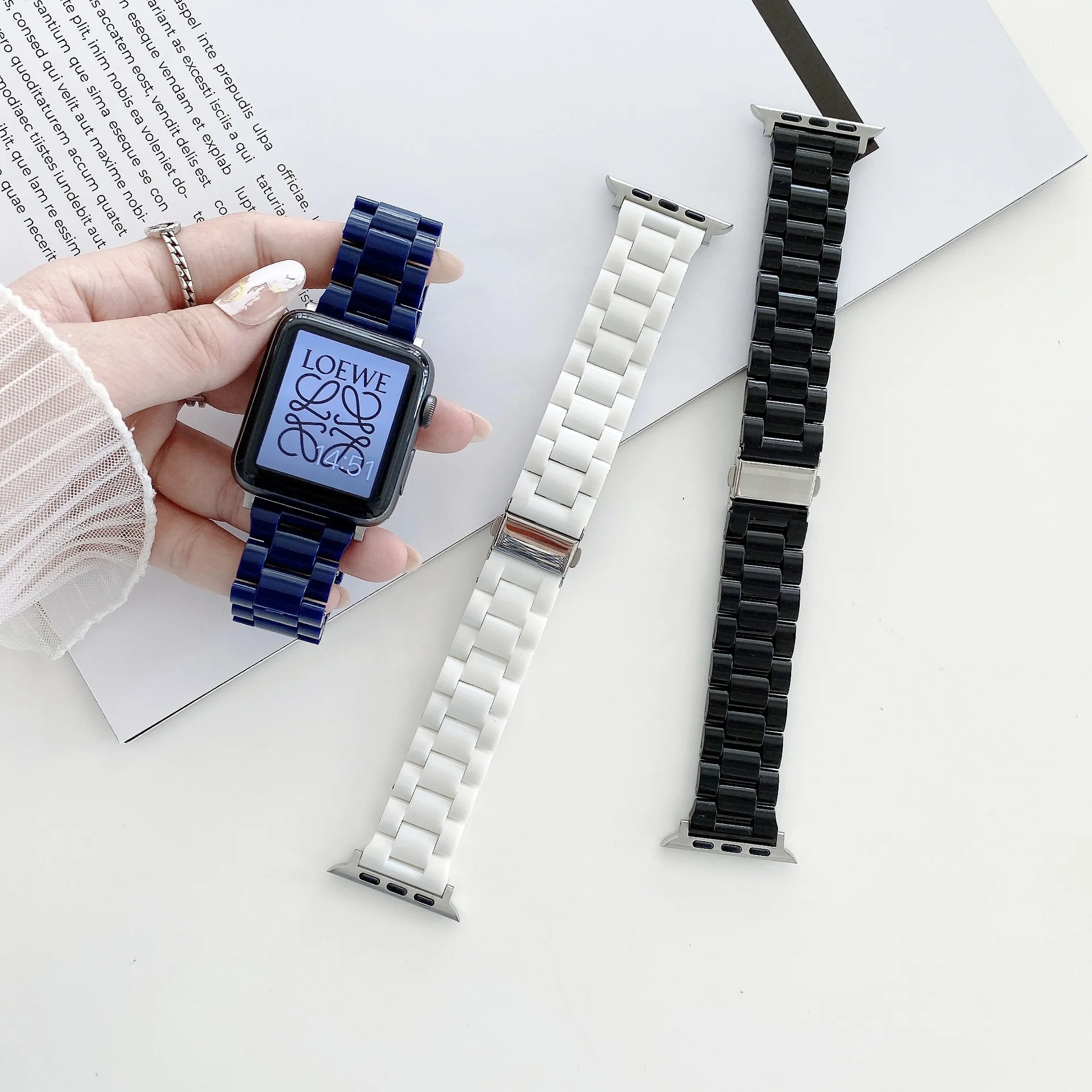 Candy Strap For Apple Watch band 44mm 40mm 41mm 45mm 38/42mm emovable link bracelet iwatch series 9/8/7/SE 6 5 4 3 ultra 2 49mm