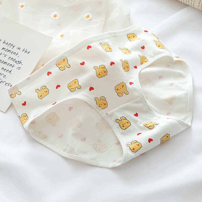 New Underwear Women Cute Rabbit Pattern Panties Girls Briefs Sexy Lingeries Cueca Calcinhas Cotton Shorts Underpants Cute Panty