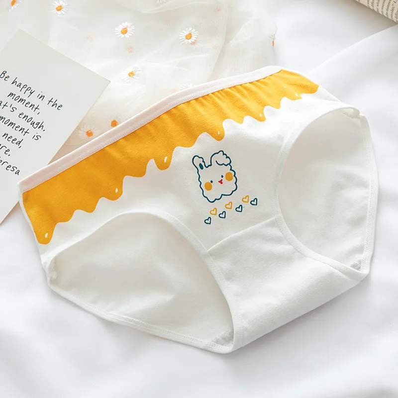 New Underwear Women Cute Rabbit Pattern Panties Girls Briefs Sexy Lingeries Cueca Calcinhas Cotton Shorts Underpants Cute Panty
