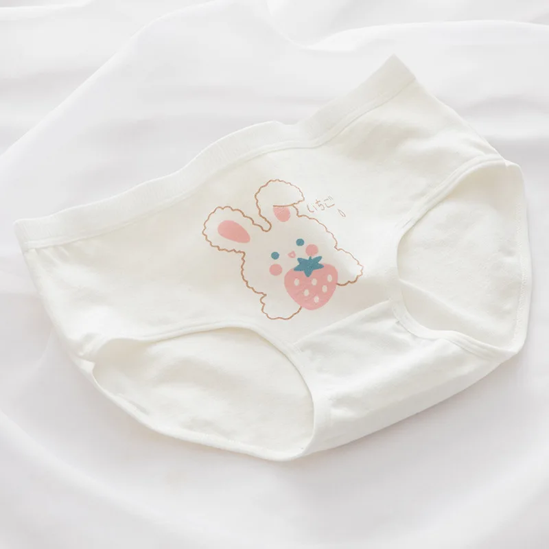 New Underwear Women Cute Rabbit Pattern Panties Girls Briefs Sexy Lingeries Cueca Calcinhas Cotton Shorts Underpants Cute Panty