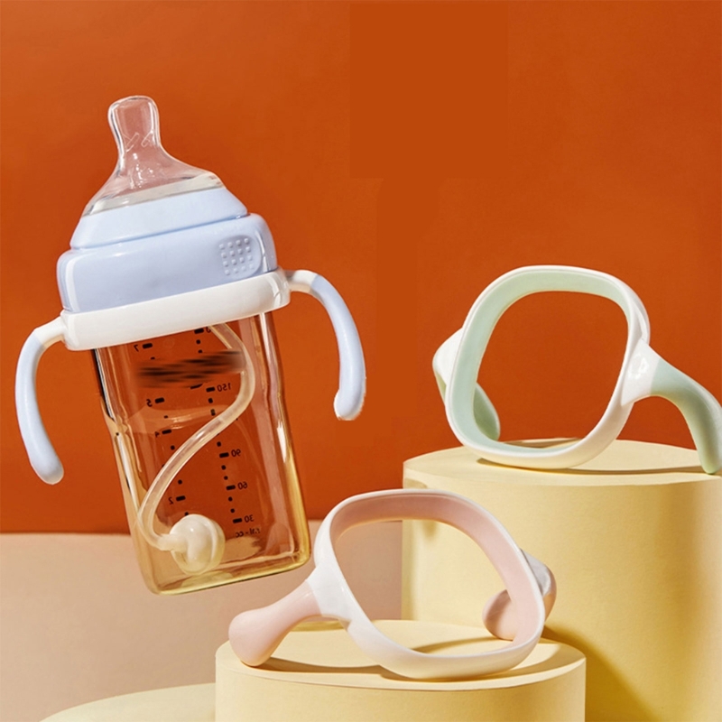 Square Shape Handle Feeding Bottle Lightweight for Hegen Handle Easy Grasp for Baby 6M+ Bottle Cover Replacement Dropshipping
