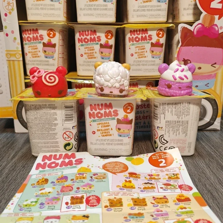 Numnoms Lipgloss Stamp Smell So Delicious Snow Cones Snackables Blind Box Doll Gifts Toy Model Anime Figures Collect Ornaments