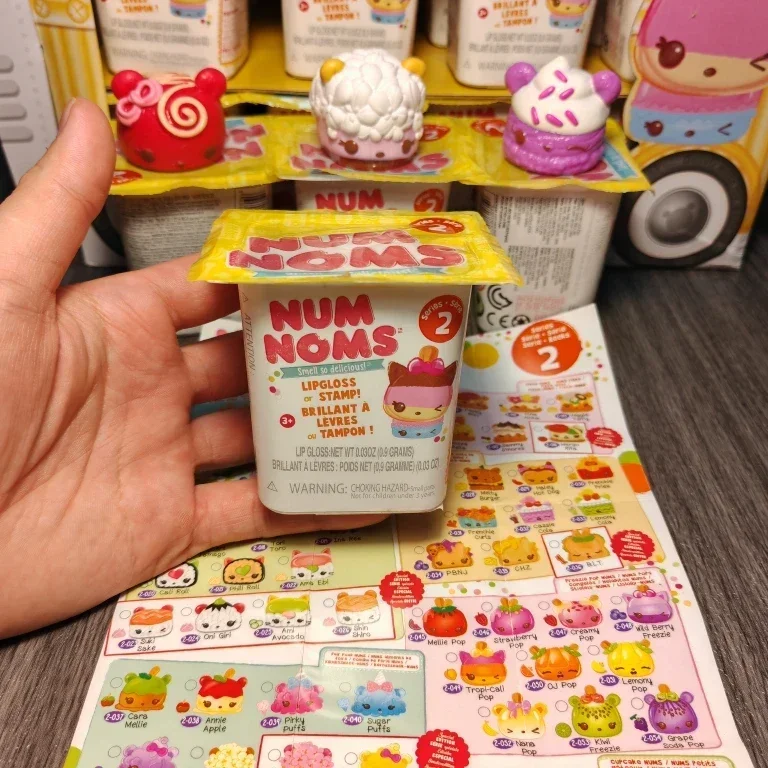 Numnoms Lipgloss Stamp Smell So Delicious Snow Cones Snackables Blind Box Doll Gifts Toy Model Anime Figures Collect Ornaments