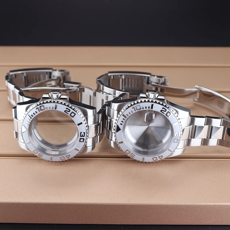 40mm Watch kit 316 Stainless Steel Bracelet For Seiko Nh34 Nh35 Nh36 Nh38 ETA 2824 Miyota 8215 Movement 28.5mm Dial YACHT-MASTER