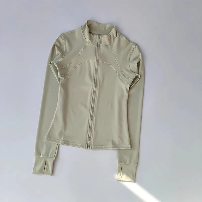 Women's Quick-Drying Long Sleeve Sports Jacket Running Training Fitness Top Gym Workout Sweatshirt - Casual Sports Coat