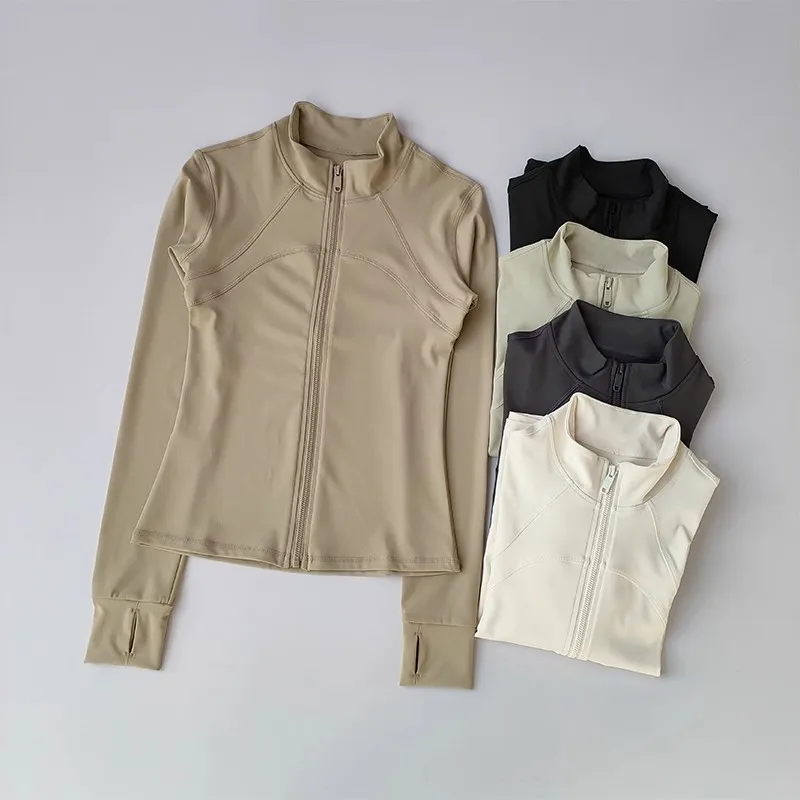 Women's Quick-Drying Long Sleeve Sports Jacket Running Training Fitness Top Gym Workout Sweatshirt - Casual Sports Coat