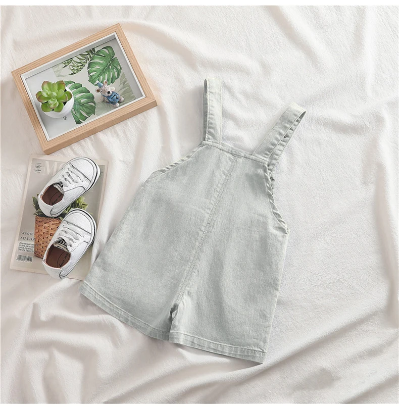 IENENS Summer Kids Baby Boys Jumper Pants Denim Clothing Shorts Jeans Overalls Toddler Infant Girl Playsuit Clothes Trousers