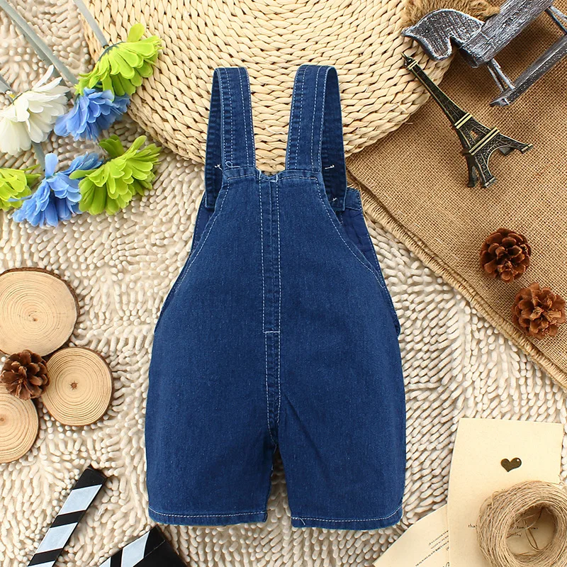 IENENS Summer Kids Baby Boys Jumper Pants Denim Clothing Shorts Jeans Overalls Toddler Infant Girl Playsuit Clothes Trousers