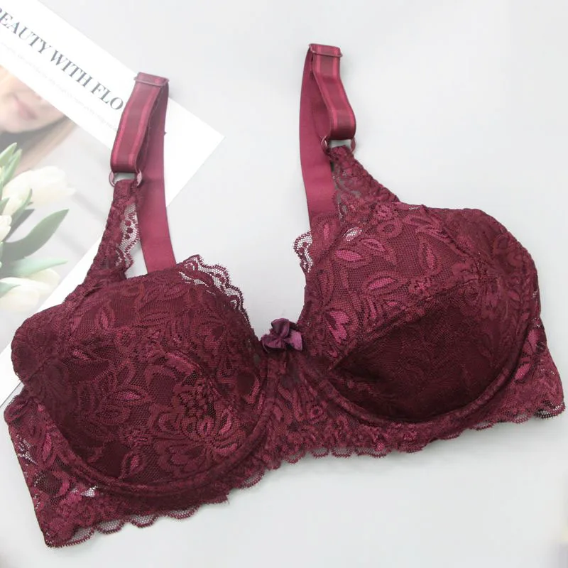 New Style Sexy Bras 34/75 36/80 38/85 40/90 42/95 44/100 46/105 48/110 CDE Cup Plus Size Lingerie Push Up Underwear For Women