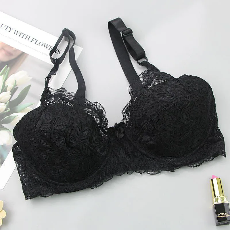 New Style Sexy Bras 34/75 36/80 38/85 40/90 42/95 44/100 46/105 48/110 CDE Cup Plus Size Lingerie Push Up Underwear For Women