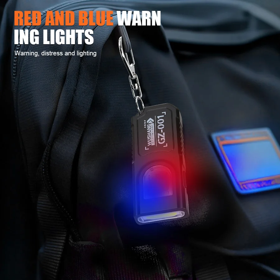 LED COB Flashlight Type C Rechargeable 550LM Portable Mini Torch Pocket Lantern Flood Work Light With Magnet For Emergency