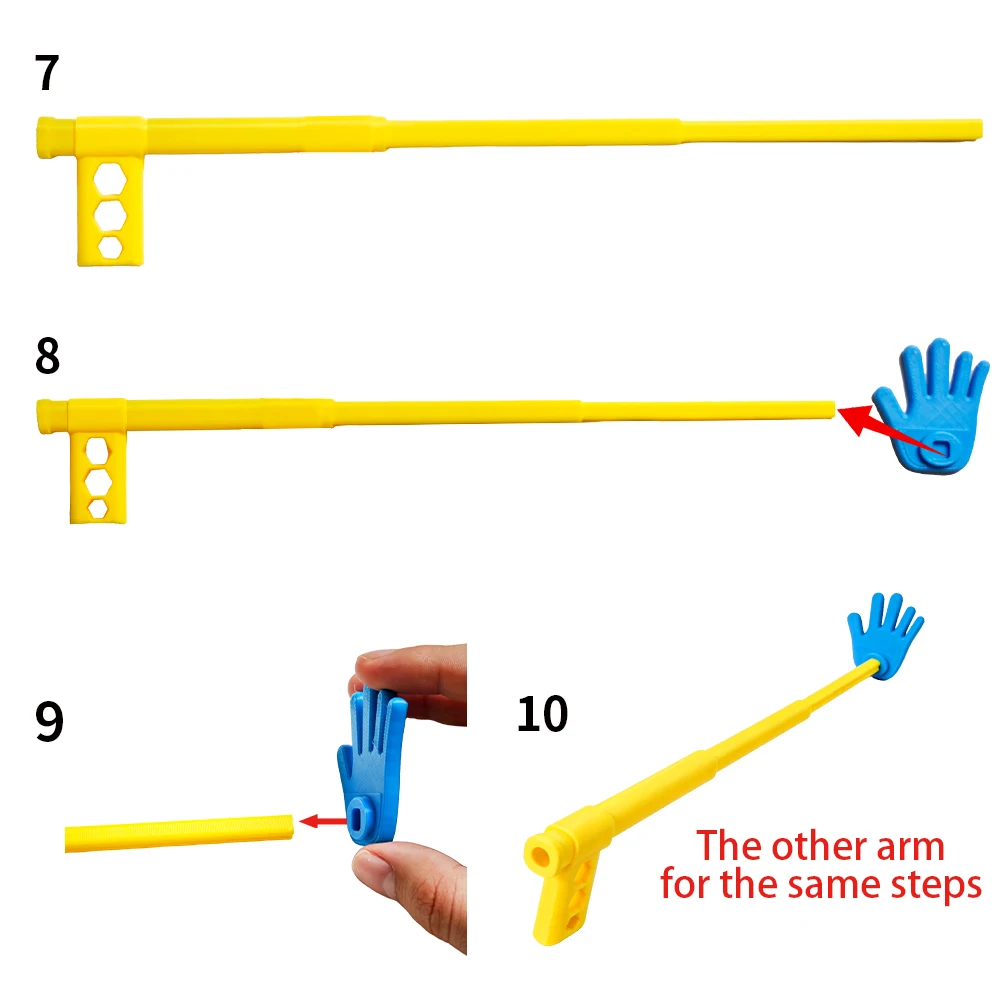 3D Printed Extendable Rock Paper Scissors Hand Toy Interactive Clapper Game for Kids Birthday Party Favors Family Entertainment