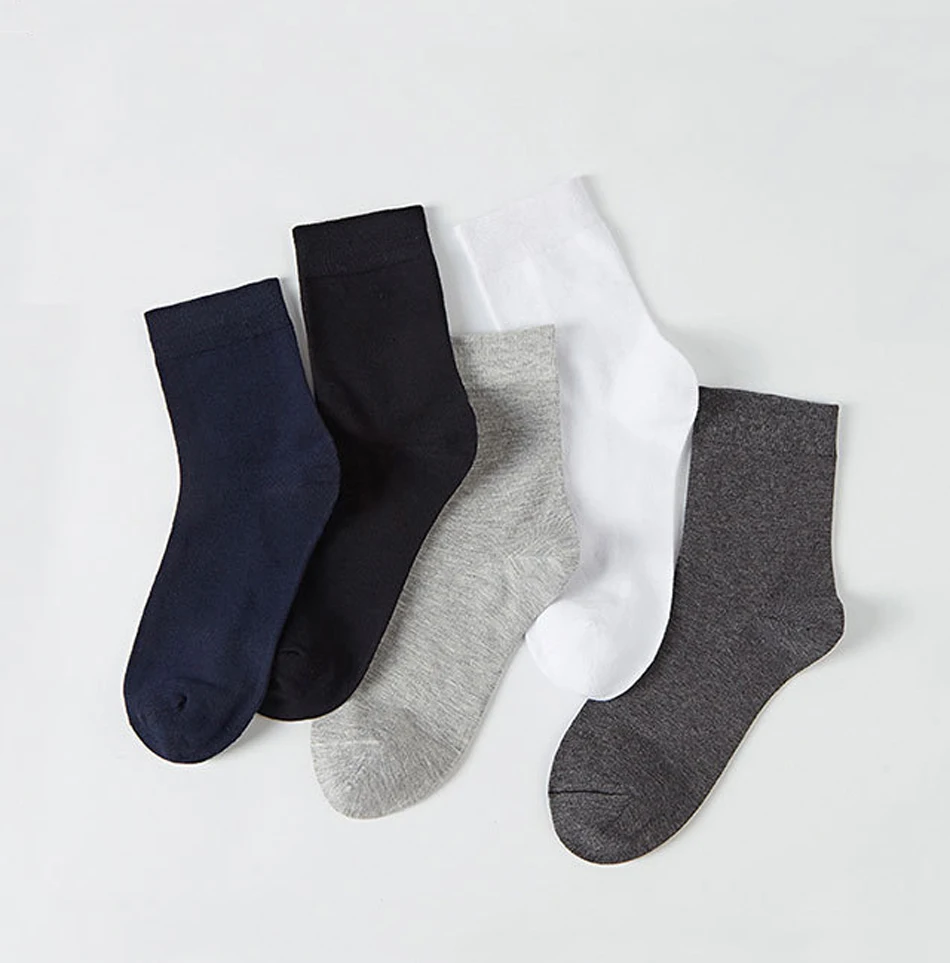 10 Pairs Men's Cotton Socks New Style Black Business Men Socks Soft Breathable Summer Winter for Male Socks Plus Size 38-47