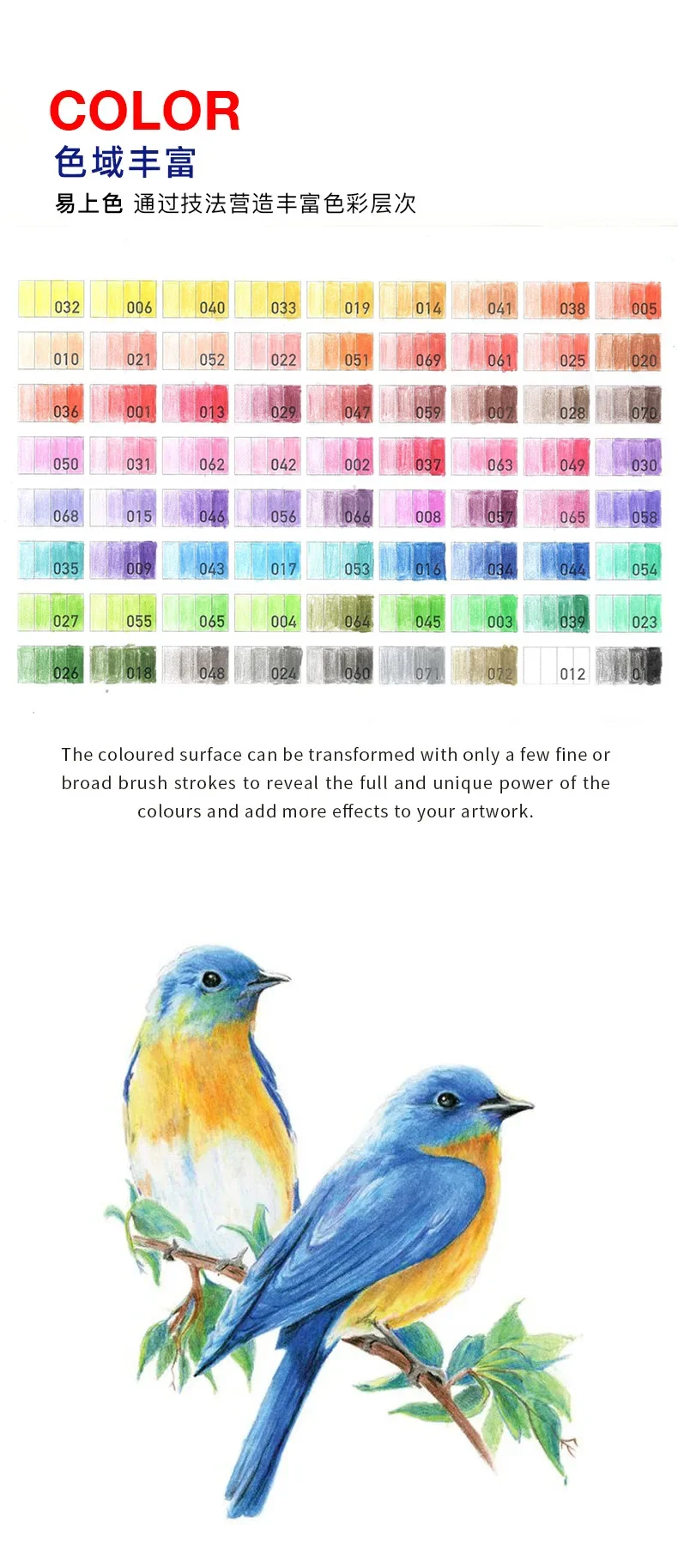 12-72 PCS Wooden Colored Pencils Set Art Supplies For Artist Drawing Writing Back To School Cute Korean Stationery