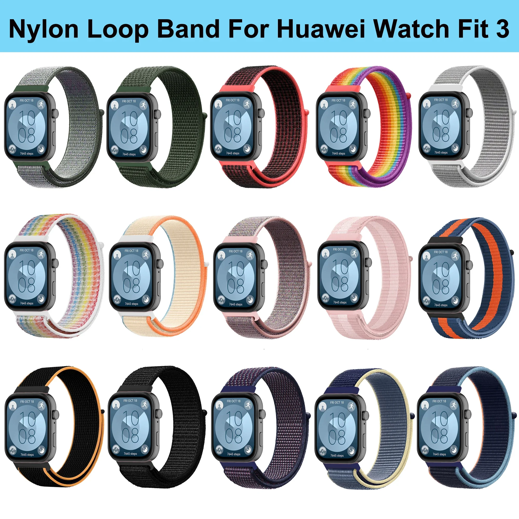 Nylon Strap For Huawei Watch Fit 5/5 Pro Sports Smartwatch Wristband Correa Huawei Watch Fit 3/4/4 Pro Strap Bracelet Watchband