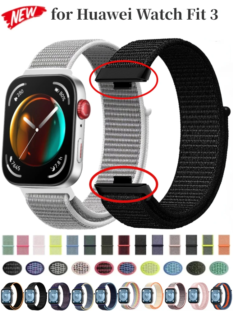 Nylon Strap For Huawei Watch Fit 5/5 Pro Sports Smartwatch Wristband Correa Huawei Watch Fit 3/4/4 Pro Strap Bracelet Watchband