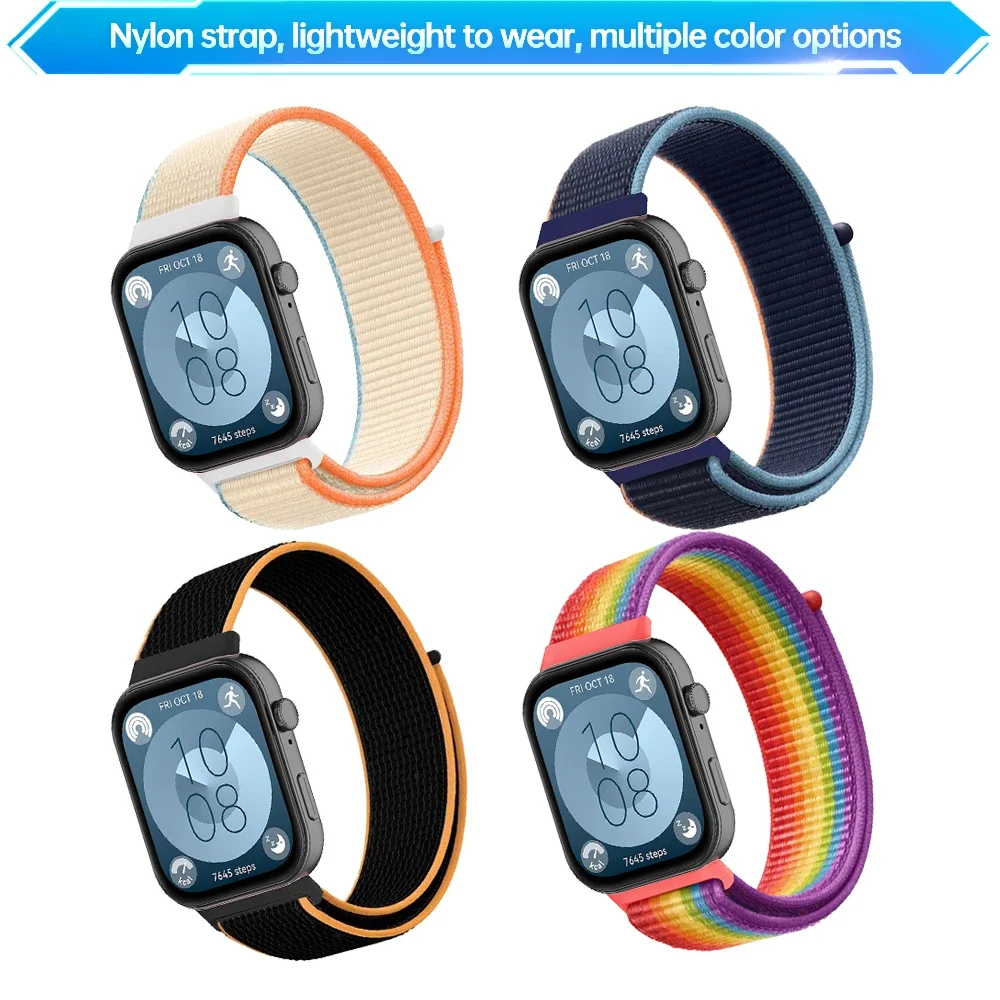 Nylon Strap For Huawei Watch Fit 5/5 Pro Sports Smartwatch Wristband Correa Huawei Watch Fit 3/4/4 Pro Strap Bracelet Watchband