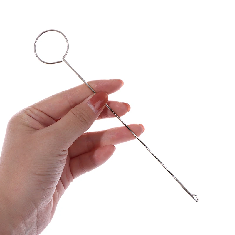 DIY Metal Sewing Loop Turner Hook for Turning Fabric Tubes Straps Belts Strips