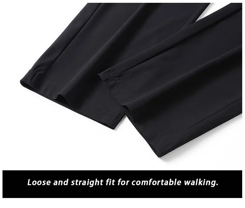 Breathable Elastic Men Running Sport Pants Ice Silk Jogging Thin Sweatpants Casual Outdoor Training Gym Fitness Trousers 8XL