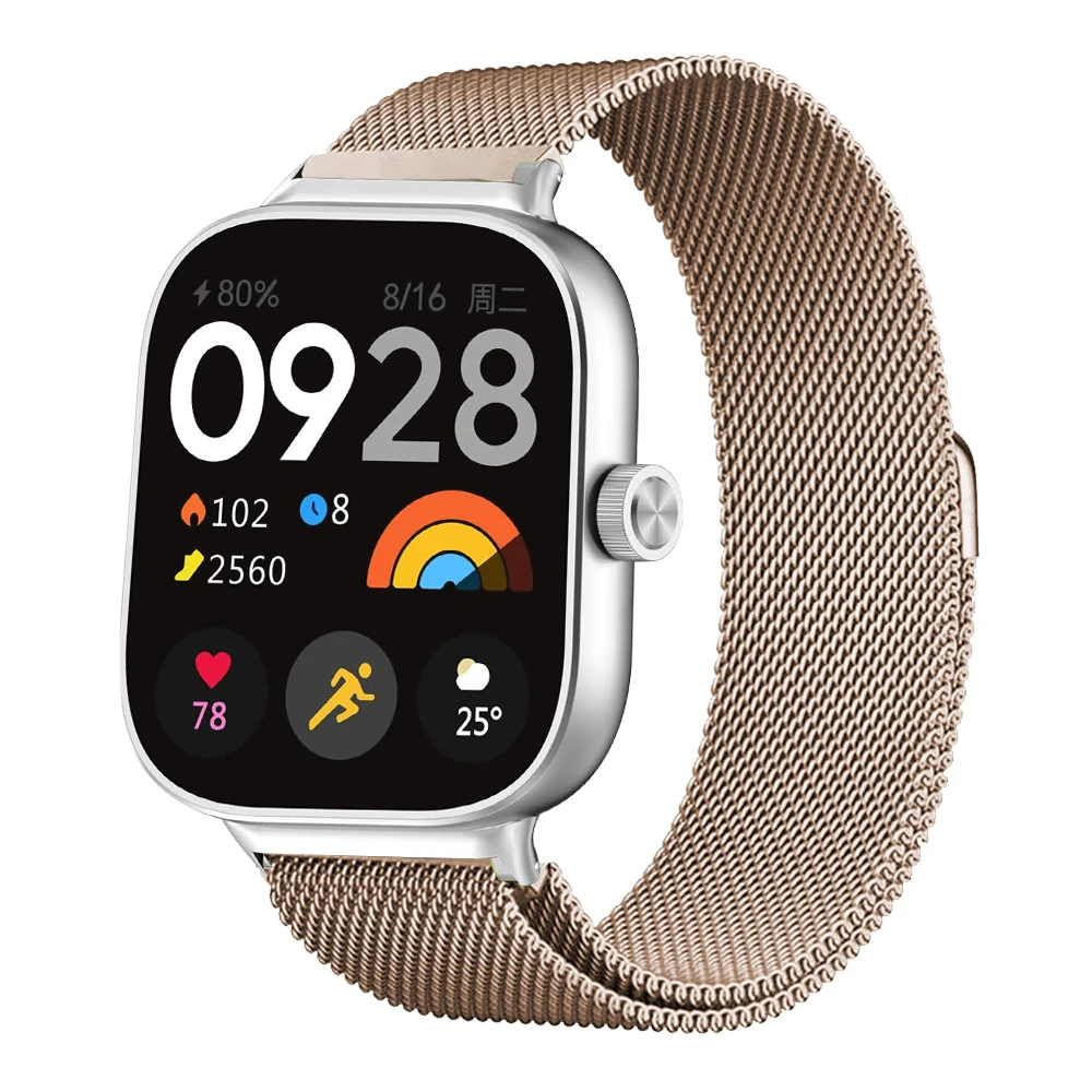 Milanese Loop Band for Redmi Watch 6 5 4 Smartwatch Bracelet Xiaomi Mi Band 8 9Pro Wristband Replacement Metal Strap Accessories