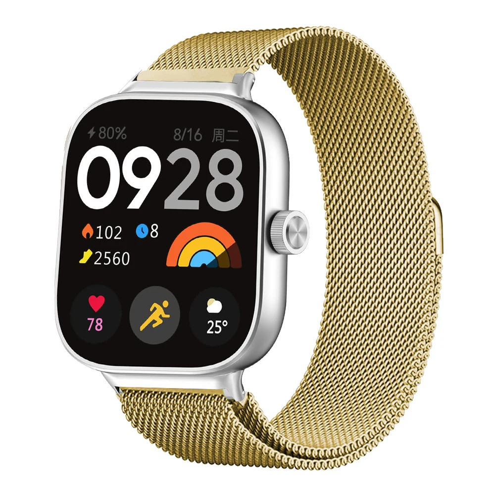 Milanese Loop Band for Redmi Watch 6 5 4 Smartwatch Bracelet Xiaomi Mi Band 8 9Pro Wristband Replacement Metal Strap Accessories