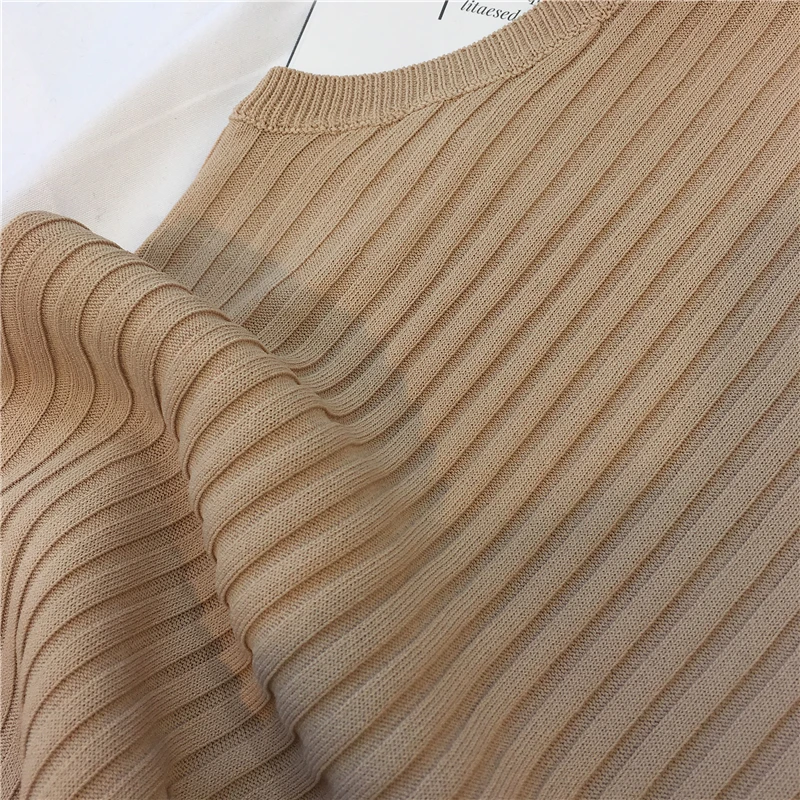 zjais Summer Spring Tanks Top Women Sleeveless Knitted T-Shirts Female Elastic Slim Casual Vests Crop Tops Camis Pullover Shirts