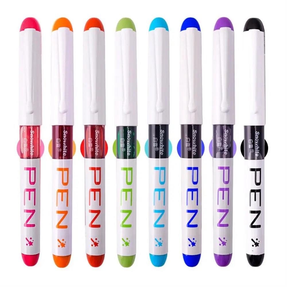 0.38mm Fountain Pen Writing Large Ink Office School Supplies 8 Colors Stationery Set Kawaii Gift Fashion EF Nib
