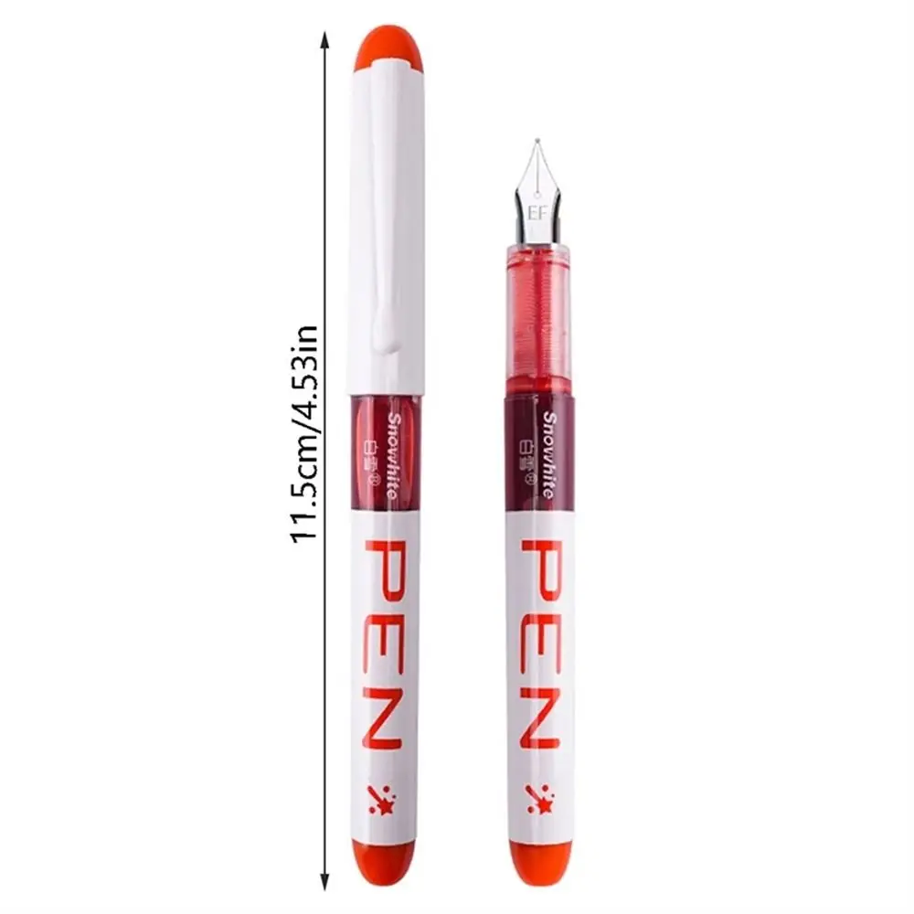 0.38mm Fountain Pen Writing Large Ink Office School Supplies 8 Colors Stationery Set Kawaii Gift Fashion EF Nib