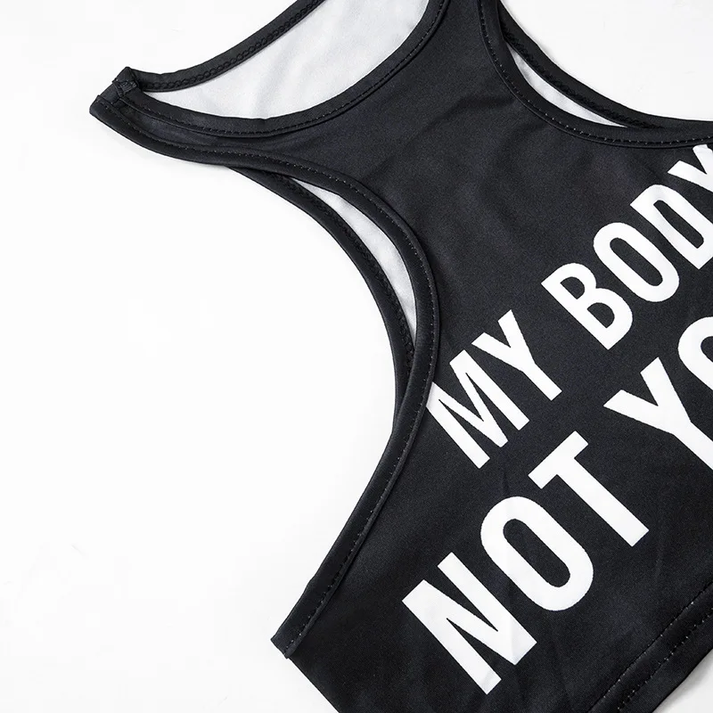 Summer Fashion Sexy Clashing Colors Women Clothing Casual Slim Hollow Round Neck Sleeveless Tank Top Women Monogram Y2k Top