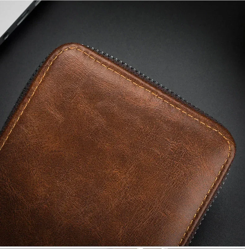 Unisex Wallet Retro Vintage Wallet European and American Horizontal Style PU Leather Multi Functional Coin Card Holder Wallets