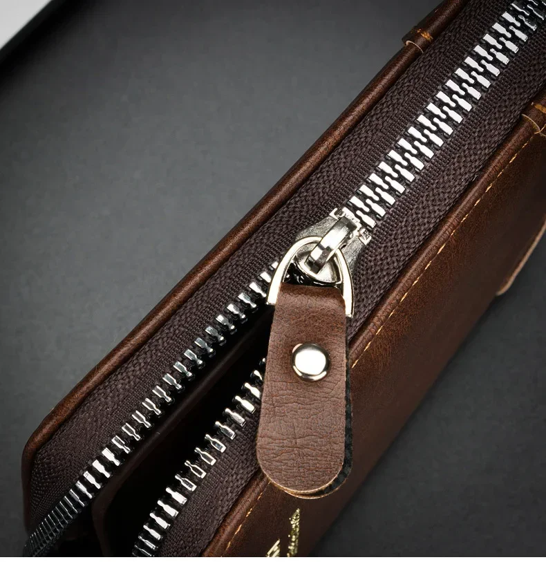 Unisex Wallet Retro Vintage Wallet European and American Horizontal Style PU Leather Multi Functional Coin Card Holder Wallets
