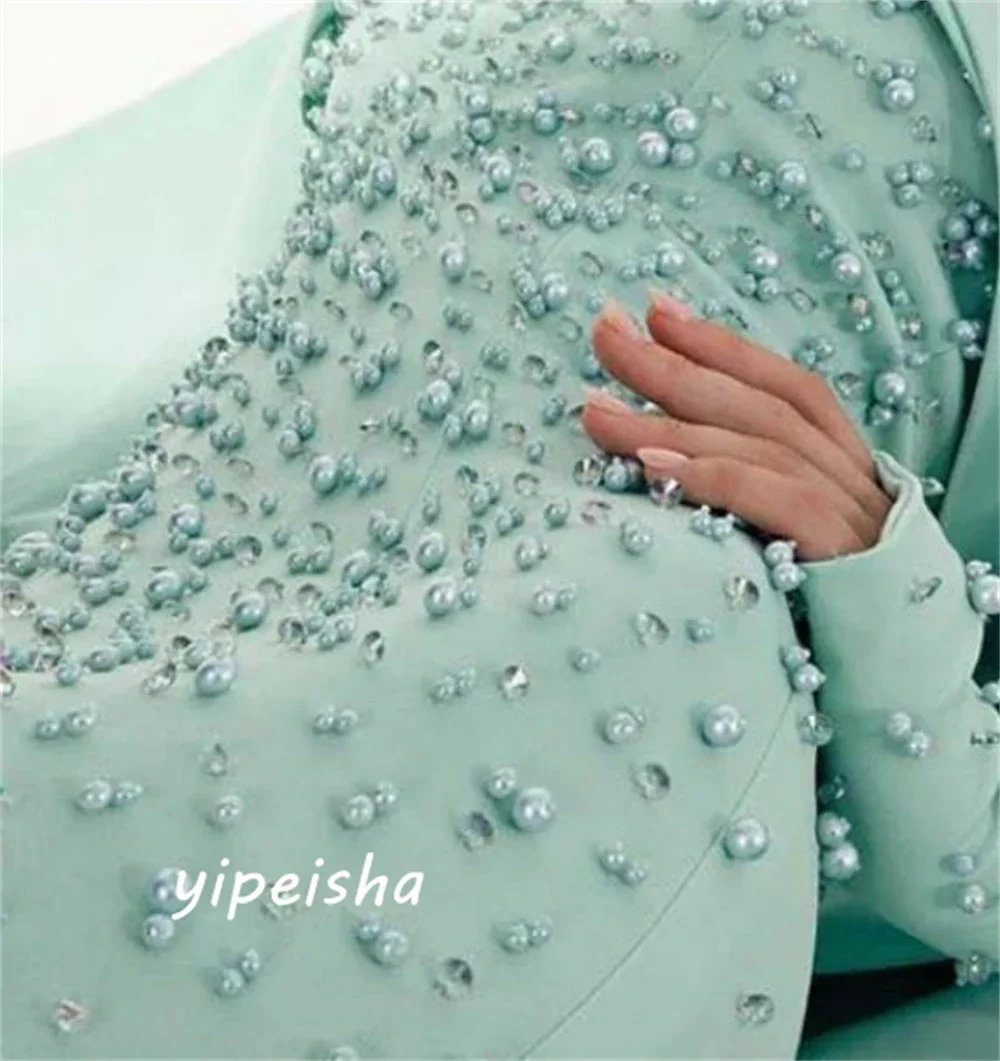 Customized Straight Tube Long Skirt, Decorative Bead, One Collar, Luxurious And Low-key, Beautiful Unique Design, Carefully Sele