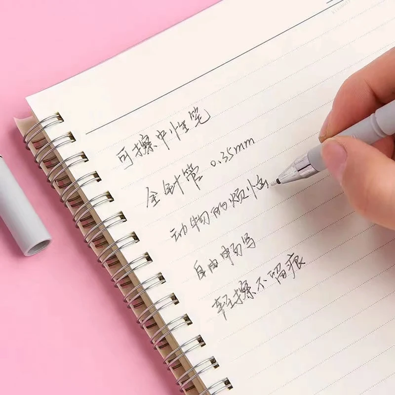 37/57Pcs/set 0.5mm Erasable Gel Pens Animals Panda Erasable Pen Refills Rods Washable Handle School Office Supplies Stationery