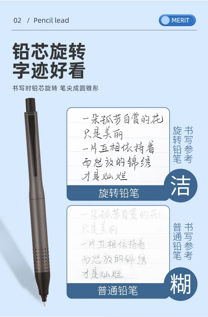 Uni Kuru Toga Metallic Mechanical Pencil 0.5MM Lead Advance Upgrade Model M5-1030 Automatic Rotation Japanese School Stationery