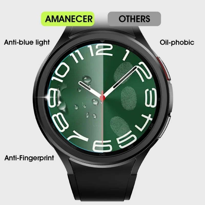 3Pcs Tempered Glass For Samsung Galaxy Watch Ultra 6 8 Classic 5 4 40mm 44mm 47mm Screen Protector With Tool Easy Install Kit