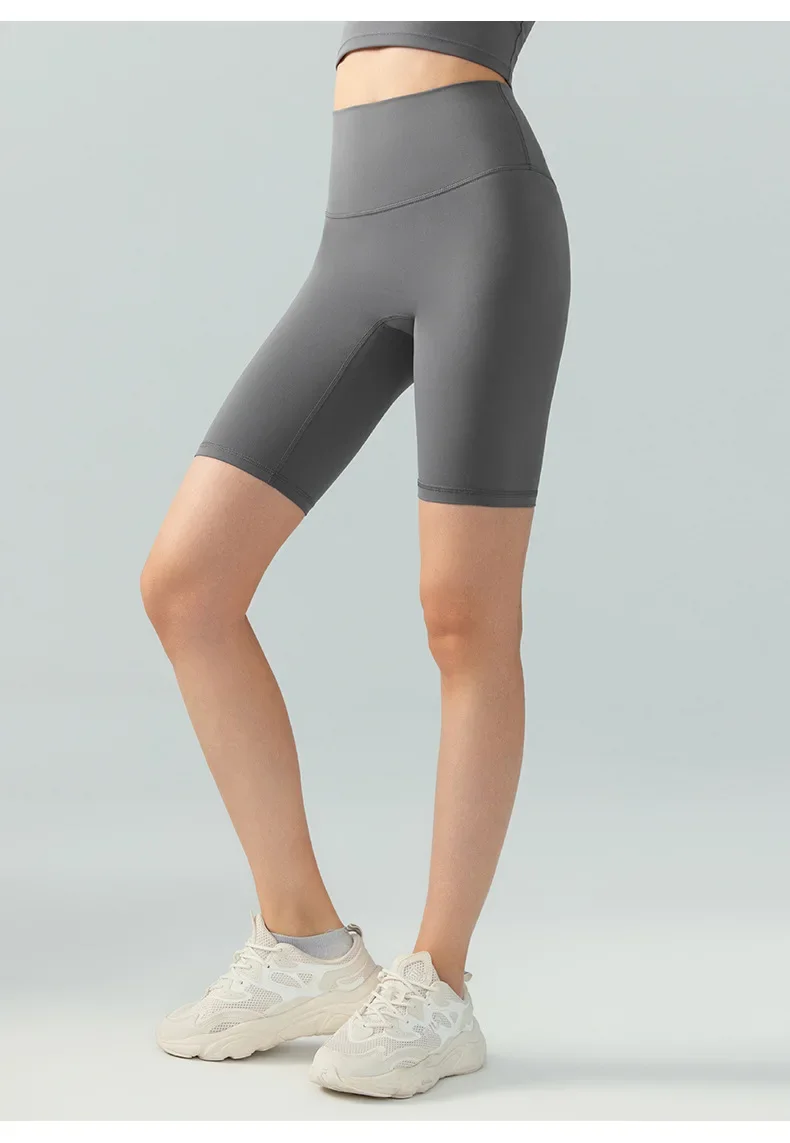 Summer Yoga Shorts Elastic Breathable Tights Leggings Quick Dried Sports Fitness Yoga Cycling Athletic Gym Shorts