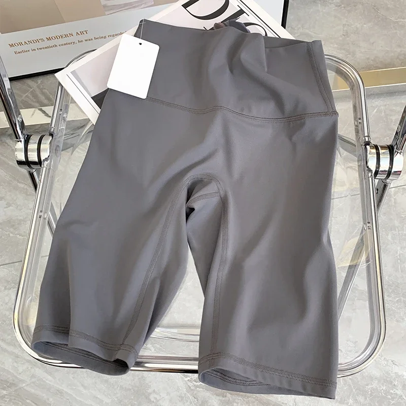 Summer Yoga Shorts Elastic Breathable Tights Leggings Quick Dried Sports Fitness Yoga Cycling Athletic Gym Shorts