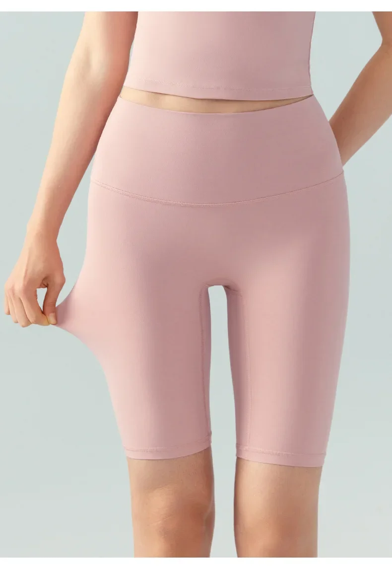 Summer Yoga Shorts Elastic Breathable Tights Leggings Quick Dried Sports Fitness Yoga Cycling Athletic Gym Shorts