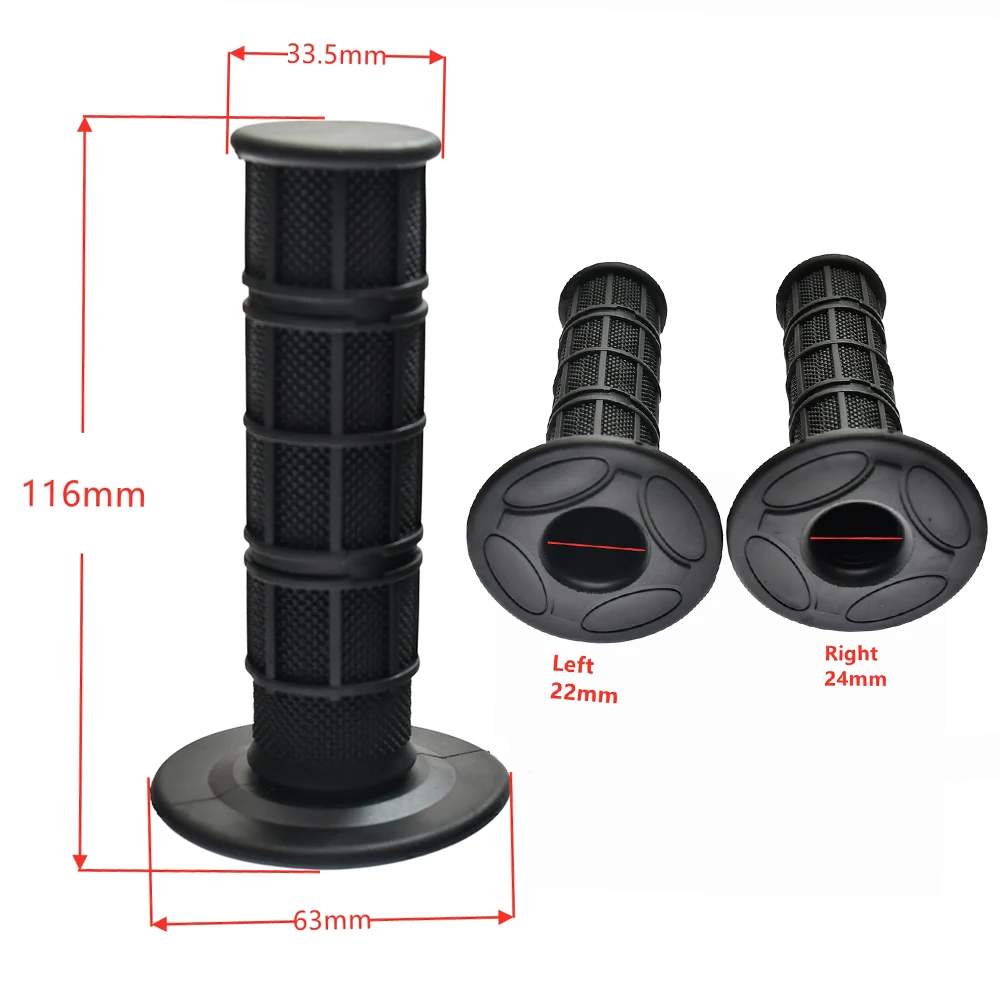 Universal 22mm Motorcycle Handlebar Grip Rubber Gel For CR CRF XR YZ WR TTR KX KLX RMZ RMX RM TC TE FC FE ATV Enduro Motocross