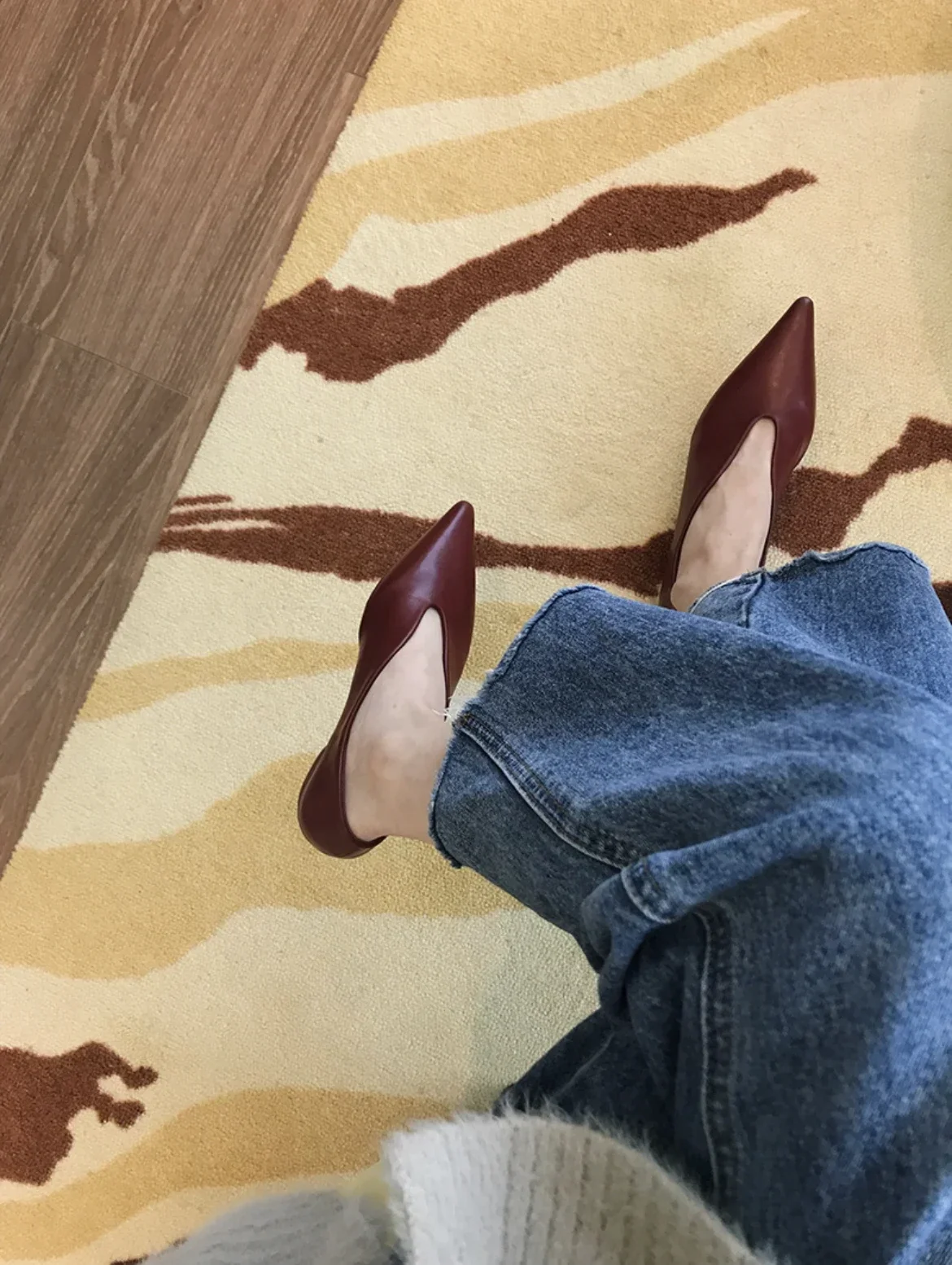 Trend Women Shoes Flats Sandals Summer New Pointed Toe Retro Oxford Shoes Mules Casual Ladies Shoes Walking