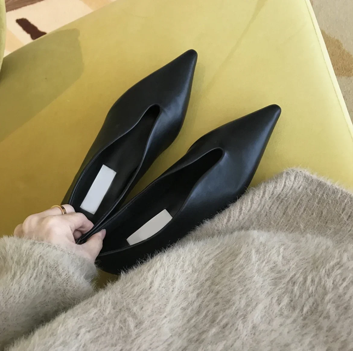 Trend Women Shoes Flats Sandals Summer New Pointed Toe Retro Oxford Shoes Mules Casual Ladies Shoes Walking
