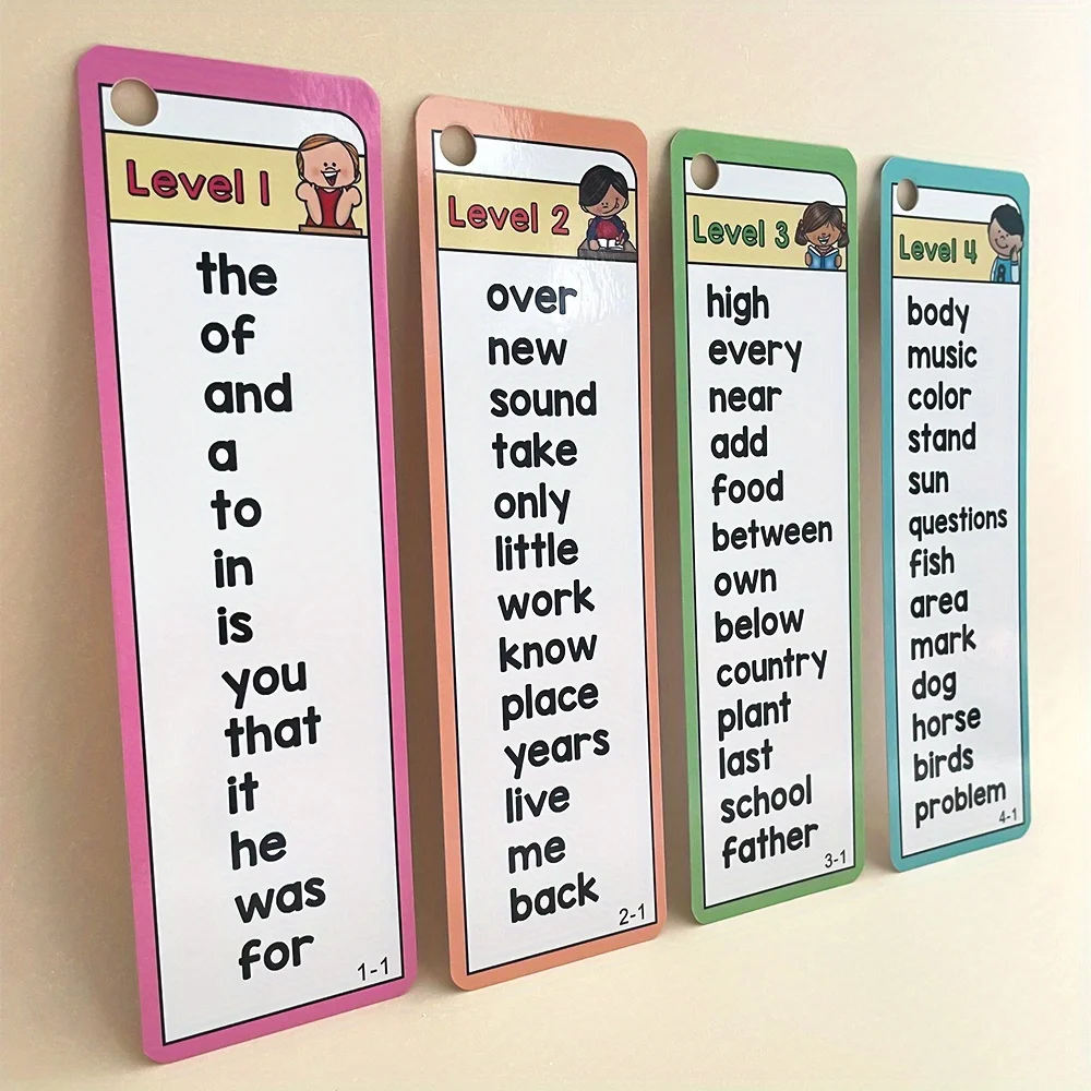 1000 Sight Words List English Educational Flash Cards Vocabulary Building High Frequency Words Teacher Teaching Aids Montessori
