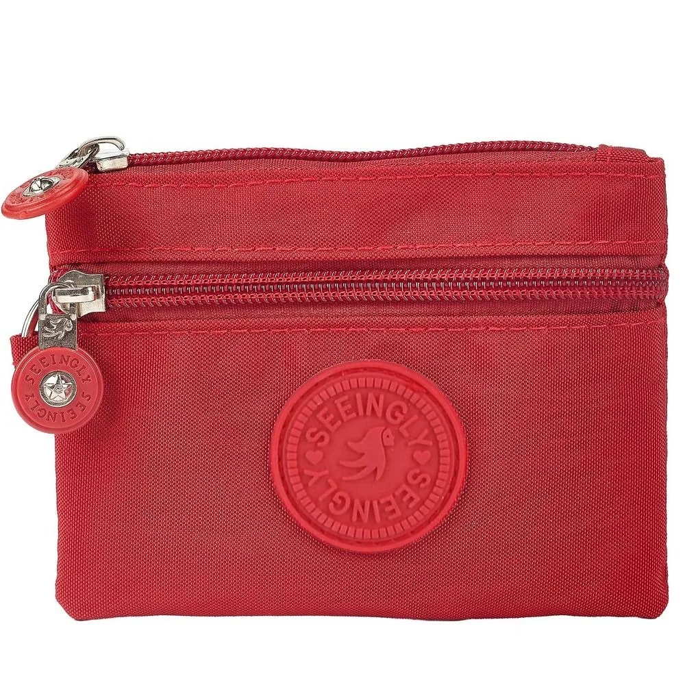 Canvas Money Coin Purse 2024 New with Key Ring Waterproof Credit Card Holoder Wear-resistant Wallet Money Bag Male Female