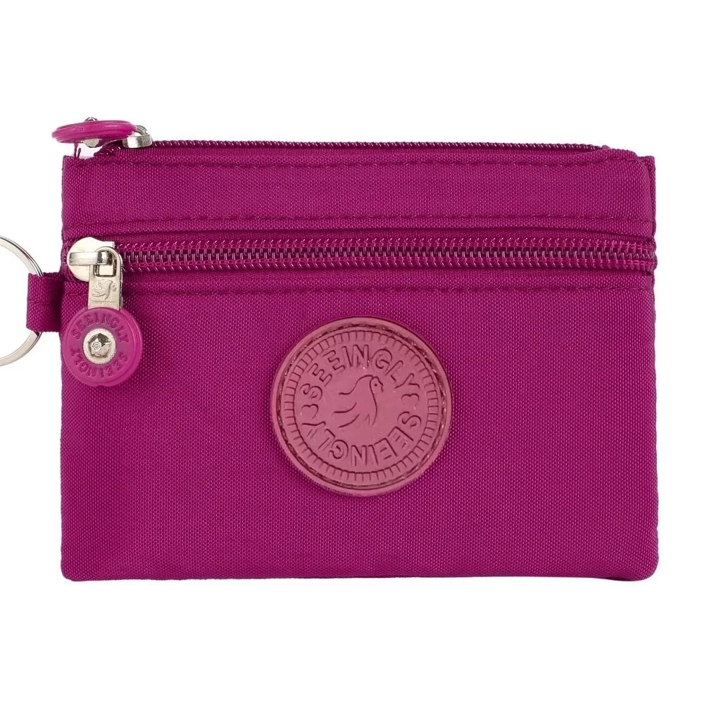 Canvas Money Coin Purse 2024 New with Key Ring Waterproof Credit Card Holoder Wear-resistant Wallet Money Bag Male Female