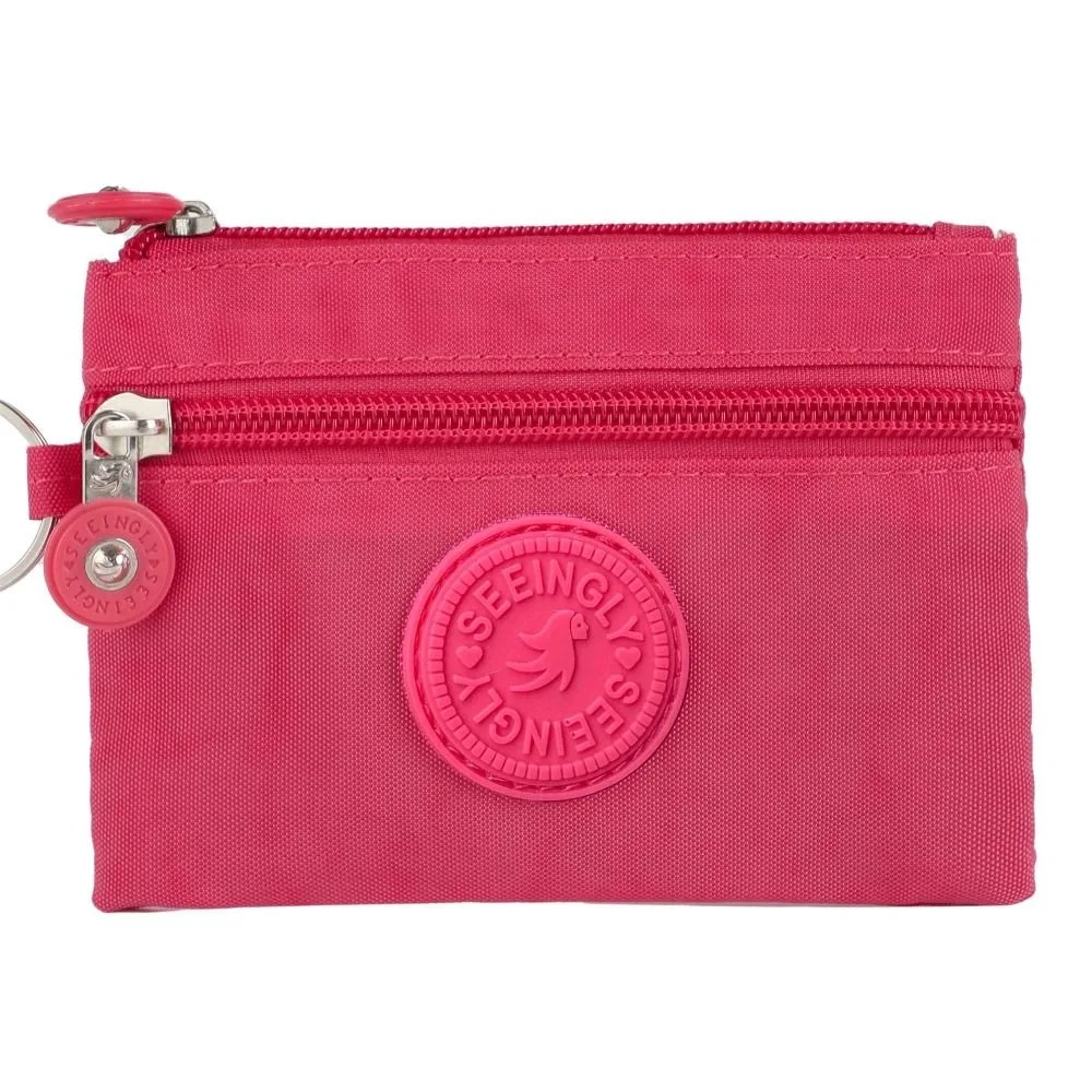 Canvas Money Coin Purse 2024 New with Key Ring Waterproof Credit Card Holoder Wear-resistant Wallet Money Bag Male Female