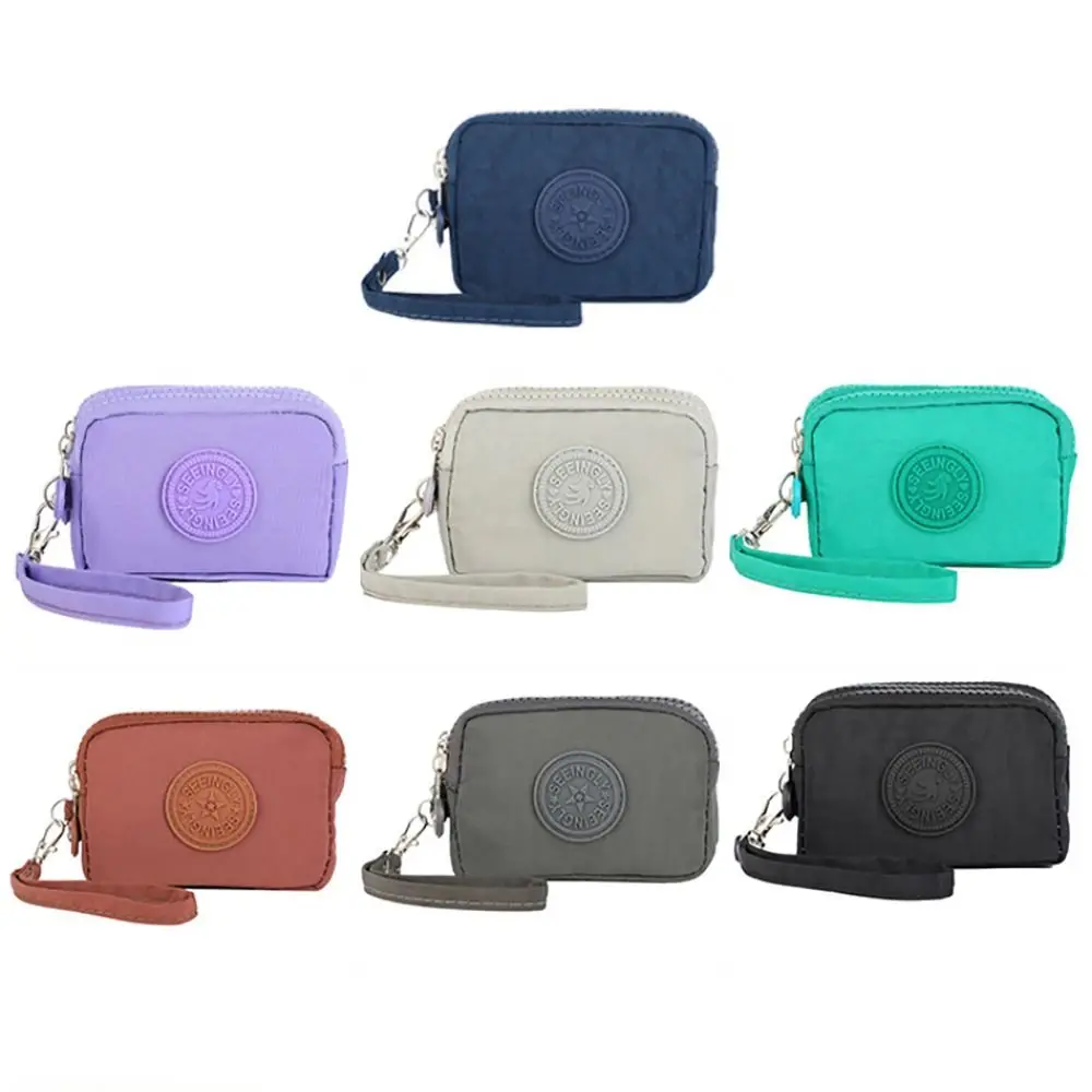 Universal Card Holder Coin Bags Three Layers Large Capacity Purse Zipper Waterproof Wallet Bank ID Credit Card Keys Earphone