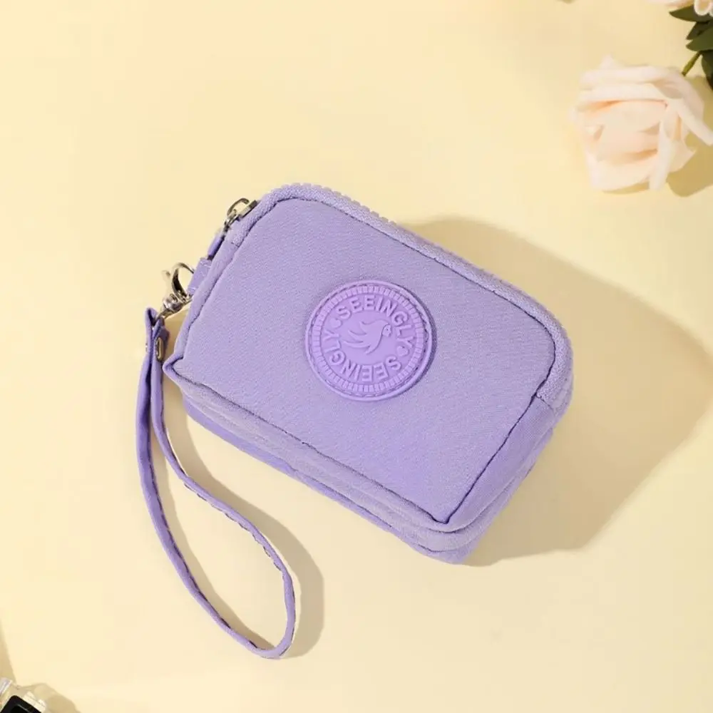 Universal Card Holder Coin Bags Three Layers Large Capacity Purse Zipper Waterproof Wallet Bank ID Credit Card Keys Earphone