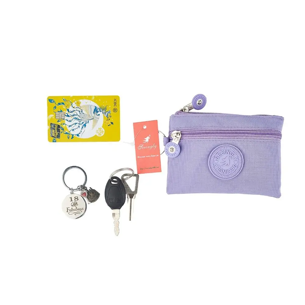 Universal Card Holder Coin Bags Three Layers Large Capacity Purse Zipper Waterproof Wallet Bank ID Credit Card Keys Earphone