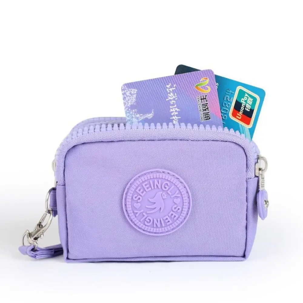 Universal Card Holder Coin Bags Three Layers Large Capacity Purse Zipper Waterproof Wallet Bank ID Credit Card Keys Earphone